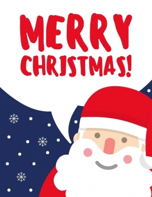 Santa Christmas Greeting Poster